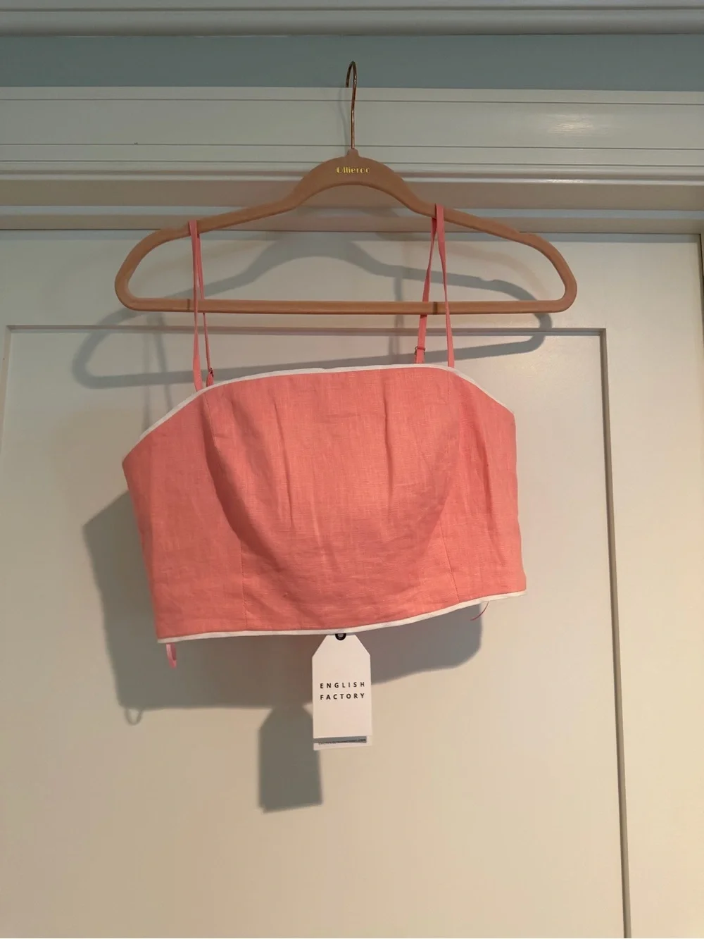 NWT English Factory Pastel Colorblock Midi Skirt/Top Matching Set